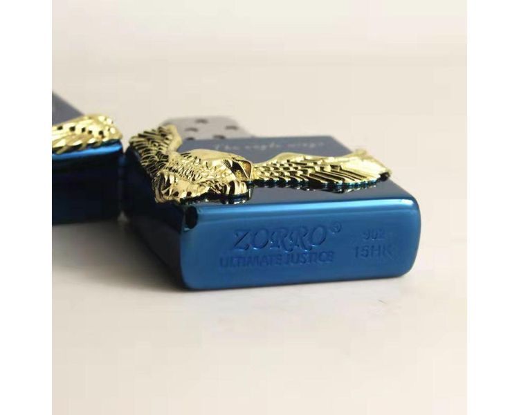 Зажигалка бензиновая ZORRO Lover Eagle Wings Gold LI_P_307Gold фото