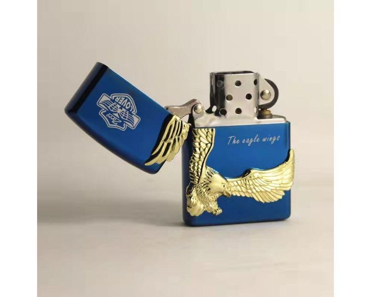 Зажигалка бензиновая ZORRO Lover Eagle Wings Gold LI_P_307Gold фото