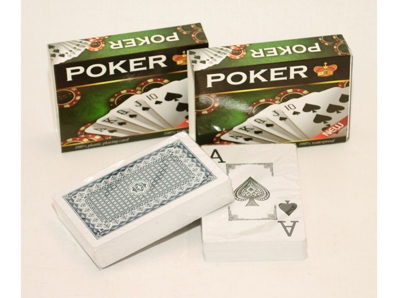 Карти гральні покерні Poker green (54 карти) BG_i569_blk фото