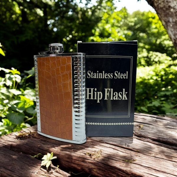 Фляга Hip Flask GDA-9/2 9Oz/266ml з нержавіючої сталі 10646 фото