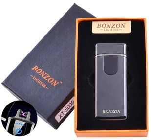 Електроімпульсна USB-запальничка Lighter Screen Black Ice Li_5009Black фото