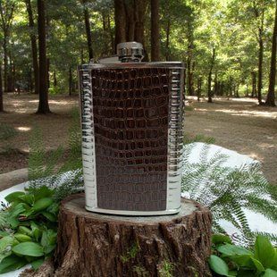 Фляга Hip Flask Snake GDA-9/6 Brown 9Oz/266ml з нержавіючої сталі 10646 фото