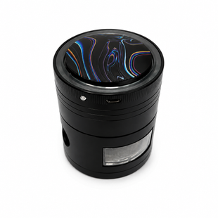 Металевий гріндер Electric Glow HL-684 Black 4 секції &Oslash;63мм з LED-підсвіткою та micro-USB 11893B фото
