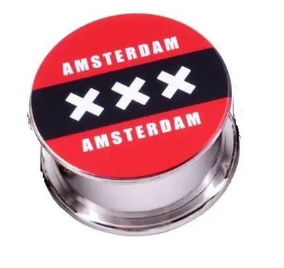 Гриндер для подрібнення тютюну Grinder Amsterdam red Sm_G179r фото