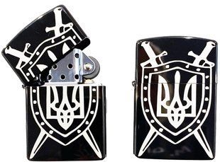 Запальничка бензинова ZORRO Lighter Герб України White LI_414White фото