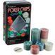 Фішки для покеру 100 фішок з номіналом у металевій коробці Poker Chips BG__100T фото 3