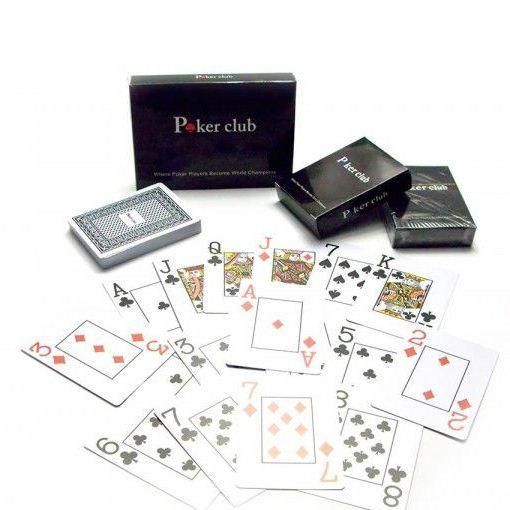 Карти гральні покерні Poker Club пластикові (54 карти) BG_i554_blk фото