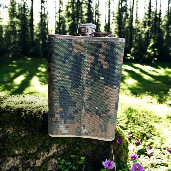 Фляга Hip Flask MC-9 Камуфляж 9oz/256мл з нержавіючої сталі 10063 фото