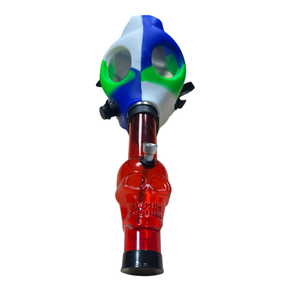 Мини-кальян-бонг-маска 031Q Crazy Mask с акриловой трубкой &laquo;Череп&raquo; 20 см 12967 фото