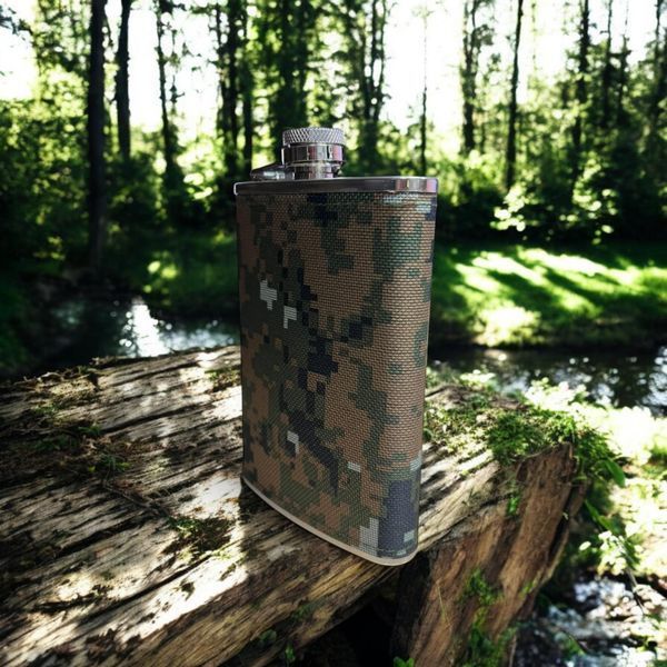 Фляга Hip Flask MC-9 Камуфляж 9oz/256мл з нержавіючої сталі 10063 фото