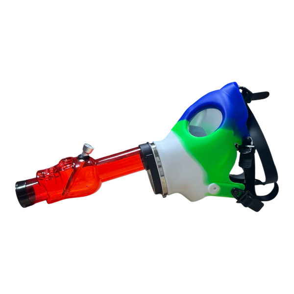 Мини-кальян-бонг-маска 031Q Crazy Mask с акриловой трубкой &laquo;Череп&raquo; 20 см 12967 фото