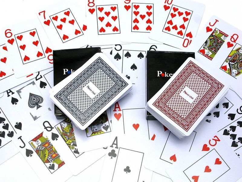 Карти гральні покерні Poker Club пластикові (54 карти) BG_i554_blk фото
