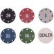 Ігровий набір Покер на 120 фішок з номіналом у круглій металевій коробці Poker Chips BG_120Т фото 4