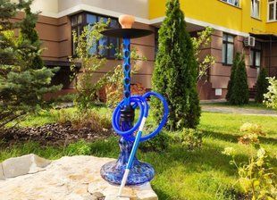 Кальян Hookah Infinity 2021 Blue заввишки 73 см на 1 персону 2021 blue фото