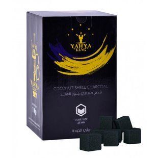 Вугілля для кальяну кокосове Yahya Elegance King (упаковка 1 кг) 1660586103 фото