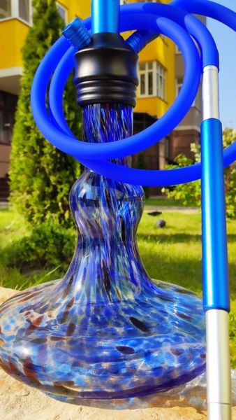 Кальян Hookah Infinity 2021 Blue заввишки 73 см на 1 персону 2021 blue фото