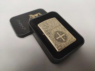 Запальничка бензинова ZORRO VRSNSMV SMQLIVB Медальон Св. Interse LI_P_303Bronze фото