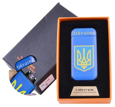 Плазменная электроимпульсная USB-зажигалка Lighter Ukraine Сoat LI_115-4 фото
