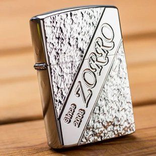 Запальничка бензинова ZORRO Since 2008 Silver LI_P_359Silver фото