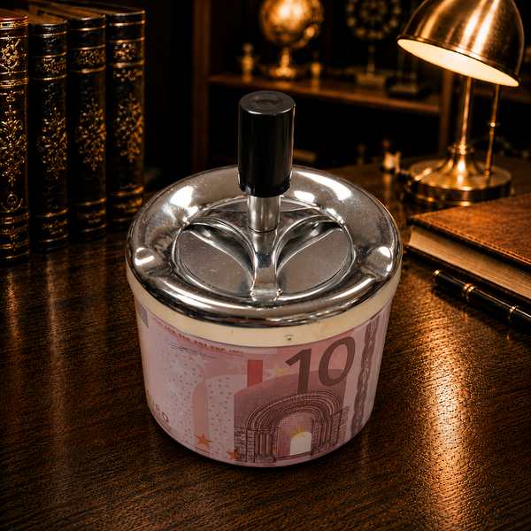 Попільничка дзиґа бездимна 10 EURO ZH-2 діаметром 9 см для тих хто цінує успіх 10674 10euro фото