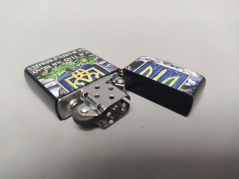 Запальничка бензинова Star Lighters Герб Україні Гімн BlackMatt SL_HL326DBlackMatt фото