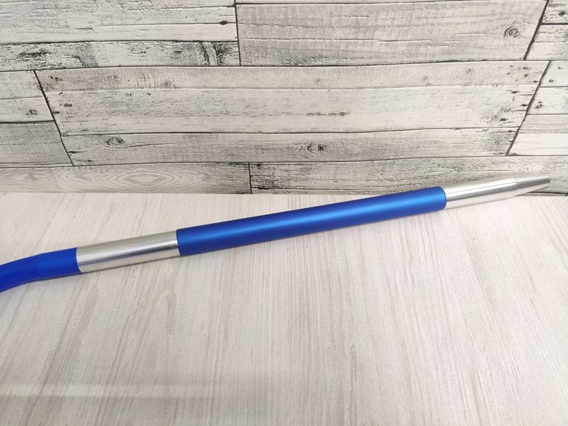 Силиконовый шланг с алюминиевым стильным мундштуком blue 2659 фото