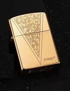Запальничка бензинова ZORRO Classical Spikelet Gold LI_P_366Gold фото