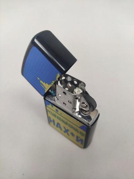 Зажигалка бензиновая Star Lighters РУССКИЙ ВОЕННЫЙ КОРАБЛЬ ИДИ НА *** Black SL_HL327ABlack фото