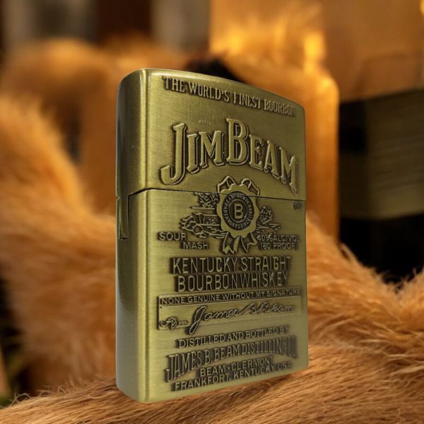 Запальничка газова Jim Beam HL-4901-3 Gold у подарунковій упаковці 10570 фото