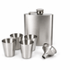 Подарунковий набір з флягою Flachmann QK-4 Silver 7oz/210мл та чарками 30 мл 11846 фото 2