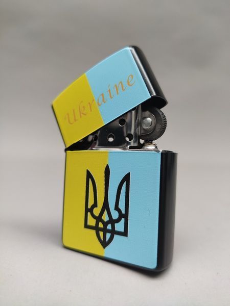 Запальничка бензинова Star Lighters Герб України BlueYellow SL_HL340BlueYellow фото