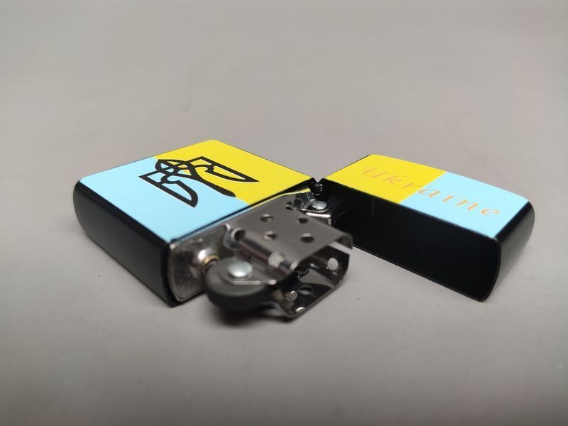 Запальничка бензинова Star Lighters Герб України BlueYellow SL_HL340BlueYellow фото